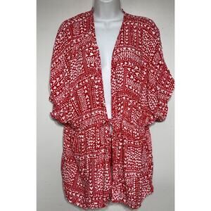 Victoria’s Secret Robe Women’s One Size Hearts Kimono Wrap Short Swim Cover Up
